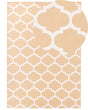 Area Rug Beige Fabric 160 x 230 cm Reversible Outdoor Indoor Moroccan Beliani