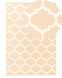 Area Rug Beige Fabric 140 x 200 cm Reversible Outdoor Indoor Moroccan Beliani