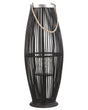 Lantern Black Willow 72 cm Boho Decor Piece Beliani