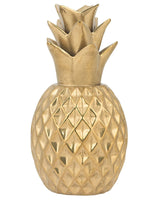Decorative Figurine Gold Ceramic Pineapple Statuette Ornament Glamour Style Decor Accessories Beliani