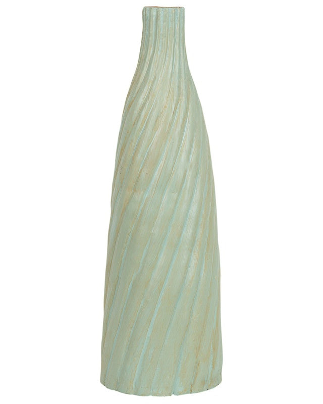 Decorative Vase Light Green 54 cm Terracotta Minimalist Modern Scandinavian Decor Beliani