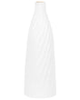 Decorative Vase White 45 cm Terracotta Minimalist Modern Scandinavian Decor Beliani