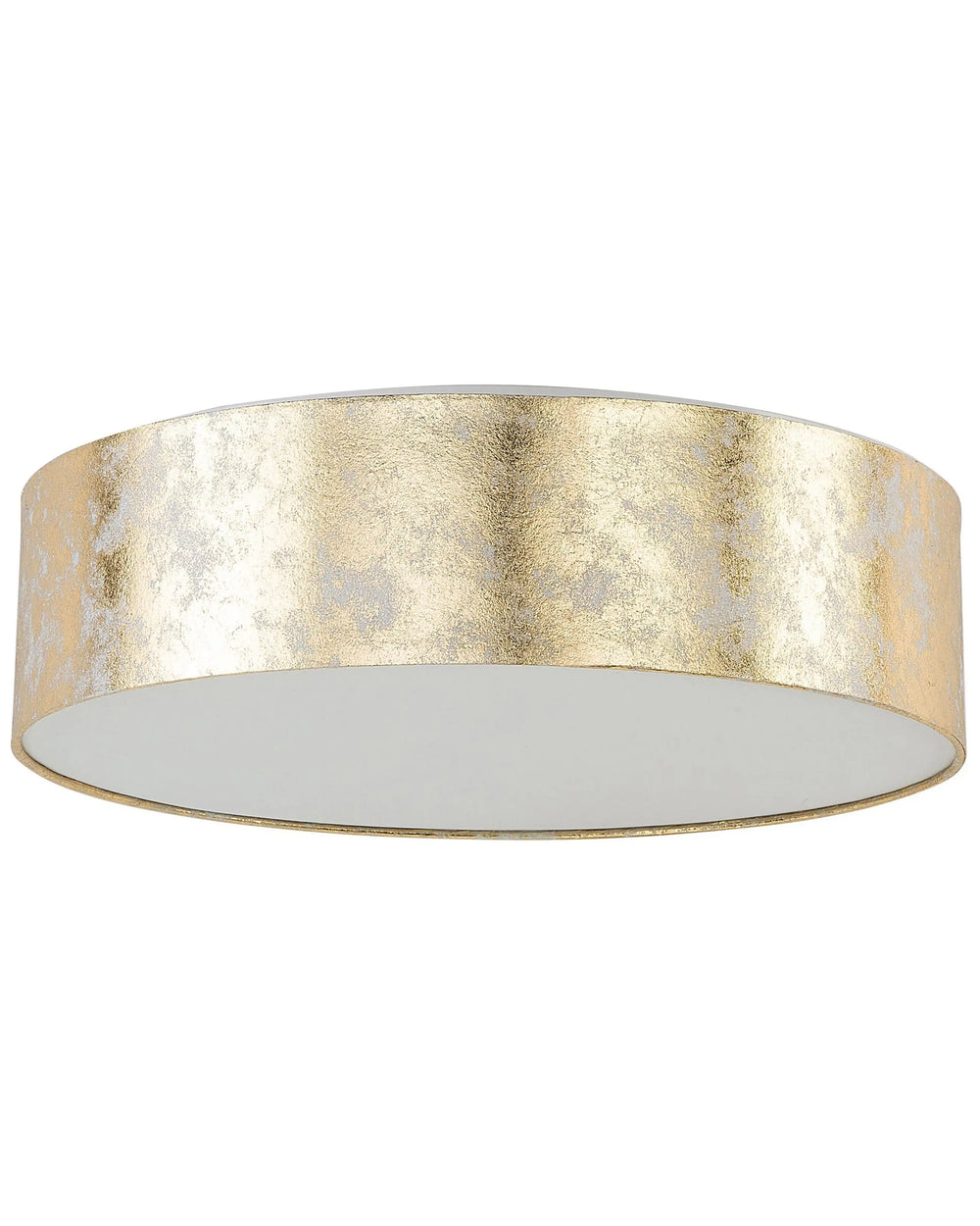 Flush Lamp Gold Polycotton  45 cm Boho Beliani