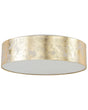 Flush Lamp Gold Polycotton  45 cm Boho Beliani