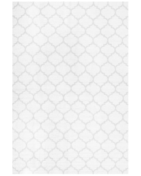 Area Rug Grey Fabric 160 x 230 cm Reversible Outdoor Indoor Moroccan Beliani