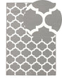Area Rug Grey Fabric 140 x 200 cm Reversible Outdoor Indoor Moroccan Beliani