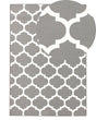 Area Rug Grey Fabric 140 x 200 cm Reversible Outdoor Indoor Moroccan Beliani