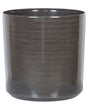 Plant Pot Grey Fibre Clay 35 x  35 cm Outdoor Indoor All Weather Glam  Beliani