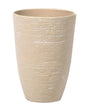 Plant Pot Beige Stone 35 x 35 x 50 cm Indoor Outdoor Beliani