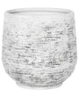 Plant Pot Grey Fibre Clay 37 x  32 cm Outdoor Indoor All Weather Beliani