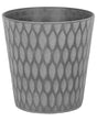 Plant Pot Planter Dark Grey Fibre Clay Outdoor Resistances 36 x 36 cm All-Weather Beliani