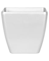 Plant Pot Silver Fibre Clay 41 x 42 x 42 cm Outdoor Indoor All Weather Beliani