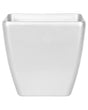Plant Pot Silver Fibre Clay 34 x 35 x 35 cm Outdoor Indoor All Weather Beliani