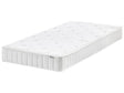 Double Sided Mattress White Fabric EU Single Medium Hard Beliani