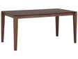 Dining Table Dark Walnut Veneer 160 x 90 cm Rectangular Traditional Style Beliani