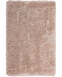 Shaggy Area Rug High-Pile Carpet Solid Beige Polyester Rectangular 160 x 230 cm Beliani