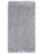 Shaggy Area Rug High-Pile Carpet Solid Grey Polyester Rectangular 80 x 150 cm Beliani