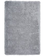 Shaggy Area Rug High-Pile Carpet Solid Grey Polyester Rectangular 140 x 200 cm Beliani