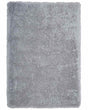 Shaggy Area Rug High-Pile Carpet Solid Grey Polyester Rectangular 160 x 230 cm Beliani