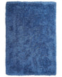 Shaggy Area Rug High-Pile Carpet Solid Blue Polyester Rectangular 200 x 300 cm Beliani