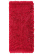 Shaggy Area Rug High-Pile Carpet Solid Red Polyester Rectangular 80 x 150 cm Beliani