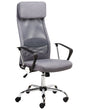 Executive Office Chair Grey Mesh Gas Lift Height Adjustable Full Swivel and Tilt Beliani