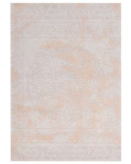 Area Rug Beige Cotton Distressed Effect 160 x 230 cm Oriental Vintage Beliani