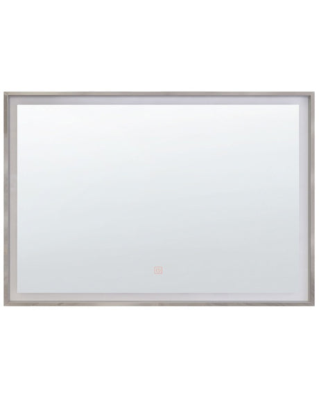 Illuminated LED Bathroom Mirror Rectangular 60 x 80 cm Glamour Beliani