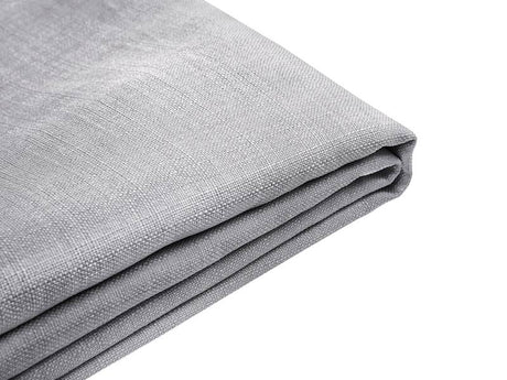 Bed Frame Cover Light Grey Fabric for Bed 180 x 200 cm Removable Washable Beliani