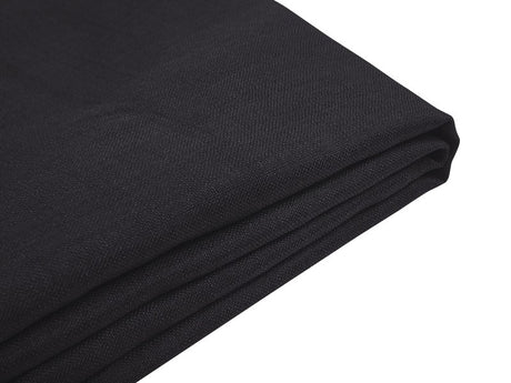 Bed Frame Cover Black Fabric for Bed 180 x 200 cm Removable Washable Beliani