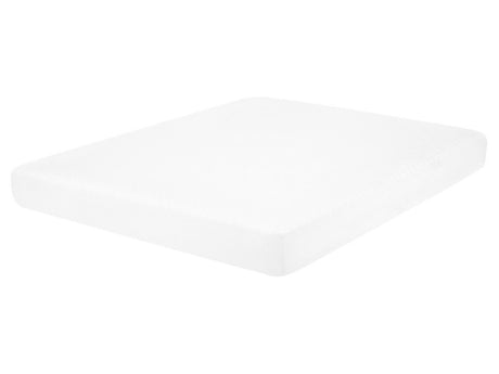 Foam Mattress White Fabric King Size 5ft3 Medium Firm Beliani