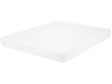 Foam Mattress White Fabric Super King Size 6ft Medium Firm Beliani