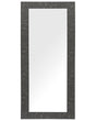 Wall Mounted Hanging Mirror Black 50 x 130 cm Retro Classic Living Room Bedroom Hallway Beliani