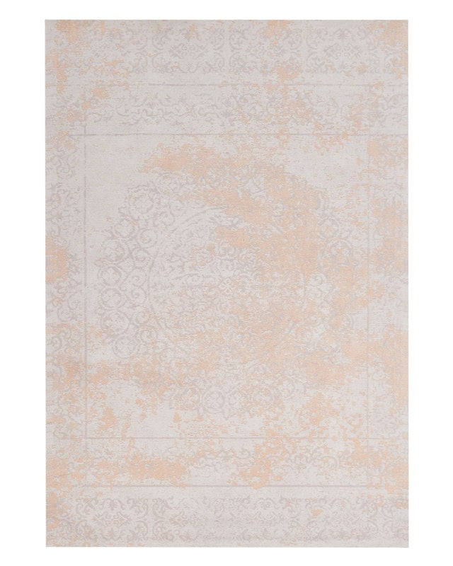 Area Rug Beige Cotton Distressed Effect 140 x 200 cm Oriental Vintage Beliani