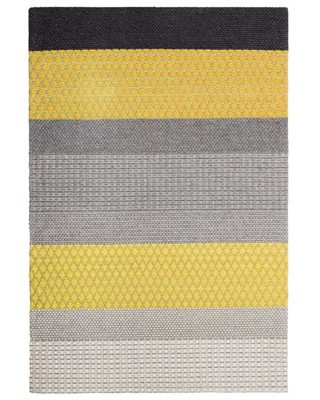 Area Rug 140 x 200 cm Multicolour Wool Bedroom Beliani