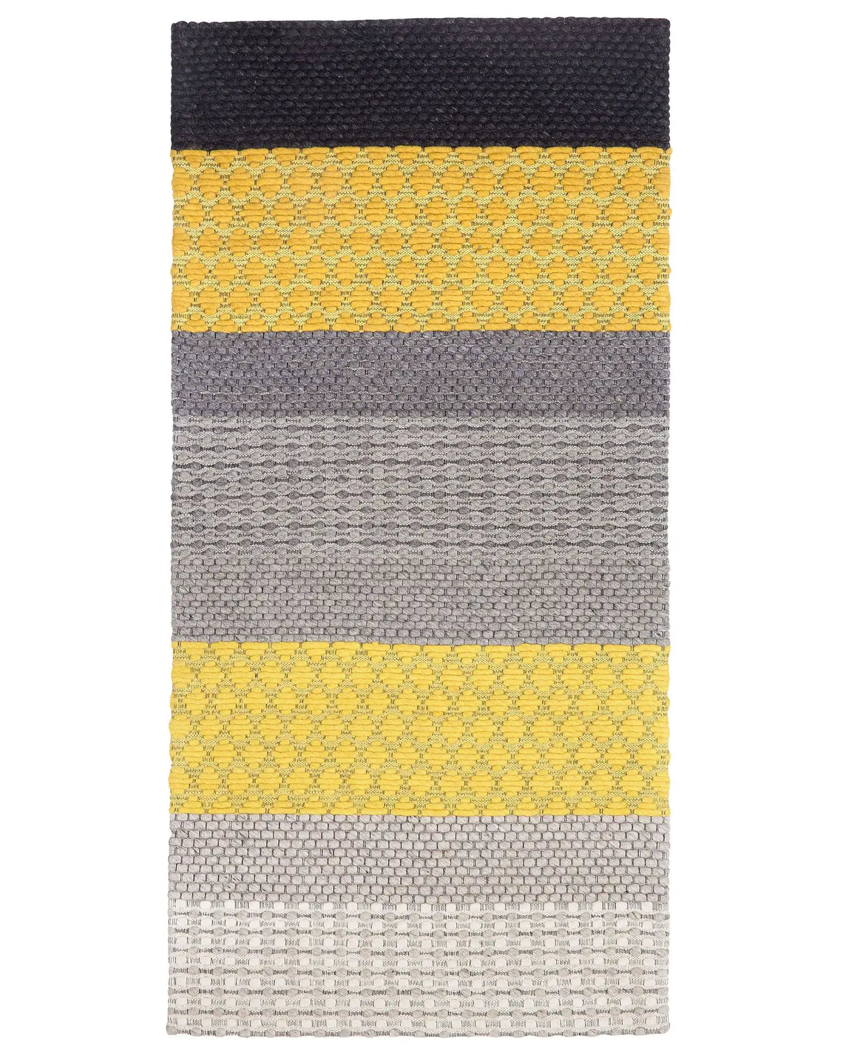 Area Rug 80 x 150 cm Multicolour Wool Bedroom Beliani