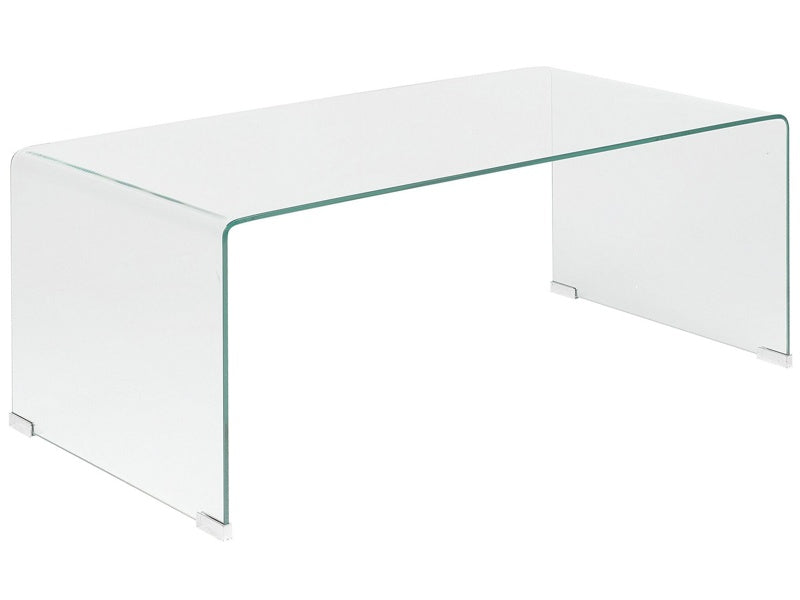 Coffee Table Transparent 100 x 50 cm Rectangular Minimalist Beliani