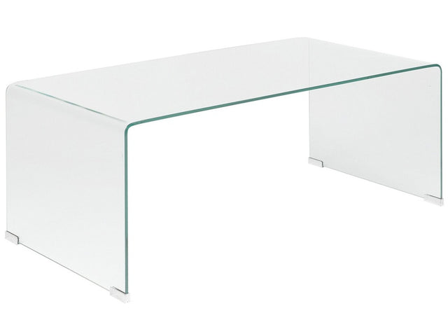 Coffee Table Transparent 100 x 50 cm Rectangular Minimalist Beliani