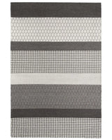 Area Rug Grey 160 x 220 cm Wool Living Room Home Office Patches Beliani