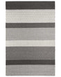 Area Rug Grey 140 x 200 cm Wool Living Room Home Office Patches Beliani