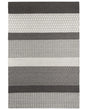 Area Rug Grey 140 x 200 cm Wool Living Room Home Office Patches Beliani