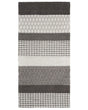 Area Rug Grey 80 x 150 cm Wool Living Room Home Office Patches Beliani