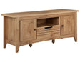 TV Stand Light Wood for up to 65 TV Media Unit with 2 Cabinets Drawer Shelf Beliani