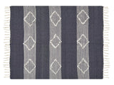 Blanket Blue 130 x 155 cm Bed Throw Boho Beliani