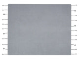 Blanket Grey Cotton 125 x 150 cm Bed Throw Boho Beliani