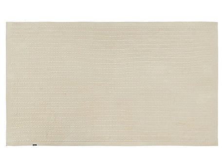Blanket Beige Cotton 110 x 180 cm Bed Throw Boho Beliani