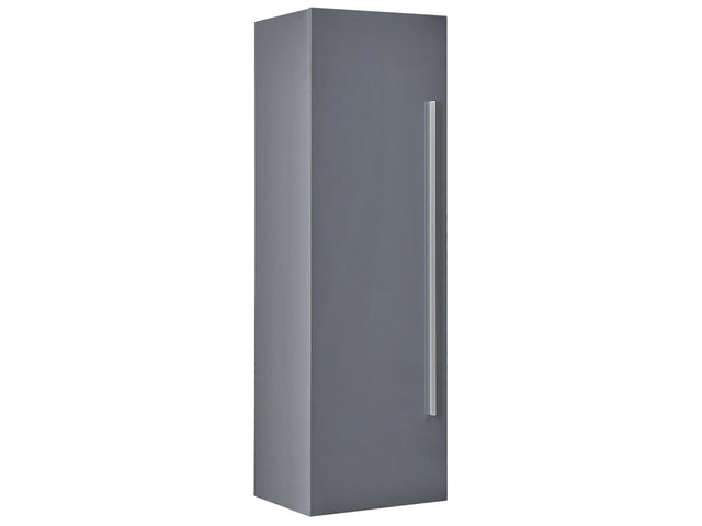 Bathroom Wall Cabinet Grey MDF 132 x 40 cm with 4 Shelves Wall Mounted Beliani