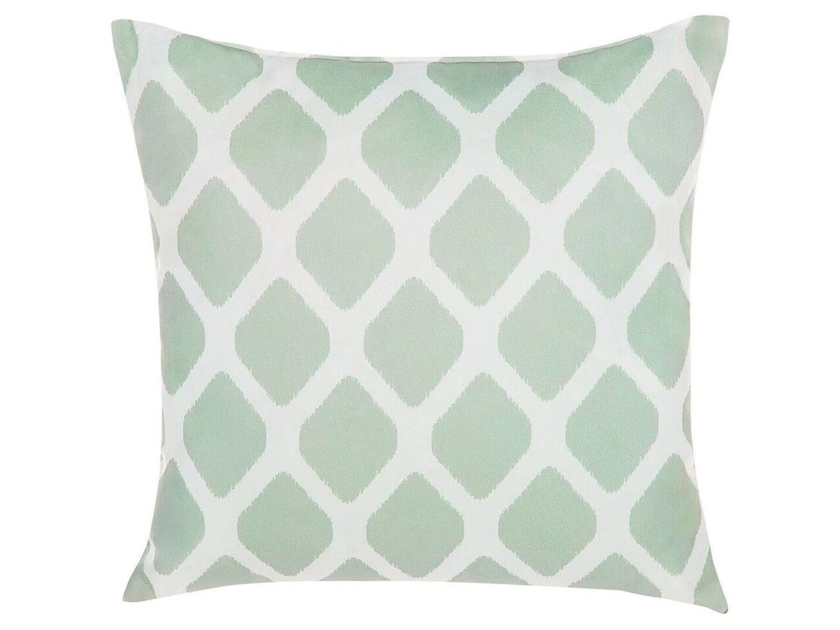 Water Resistant Garden Cushion Filled Mint Green 40 x 40 cm Geometric Indoor Outdoor  Beliani