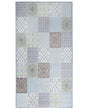 Area Rug Multicolour Fabric 80 x 150 cm Patchwork Rectangular Coastal Beliani