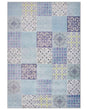 Area Rug Multicolour Fabric 160 x 230 cm Patchwork Rectangular Coastal Beliani